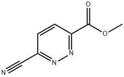 6-Cyano-pyridazine-3-carboxylic acid Methyl ester 结构式