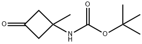 (1-METHYL-3-OXO-CYCLOBUTYL)CARBAMIC ACID TERT-BUTYL ESTER 结构式