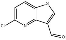 5-氯噻吩并[3,2-B]吡啶-3-甲醛 结构式
