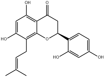 勒奇黄烷酮 G 结构式