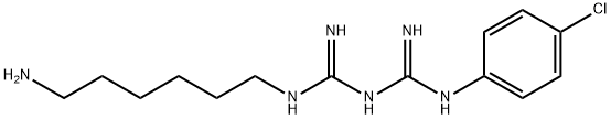 N-(6-AMinohexyl)-N'-(4-chlorophenyl)iMidodicarboniMidic DiaMide 结构式