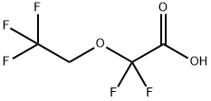 2,2-二氟-2-(2,2,2-三氟乙氧基)乙酸 结构式