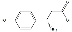 L-3-氨基-3-(4-羟基苯基)丙酸 结构式