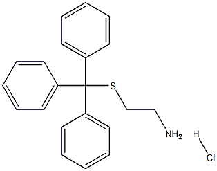 S-三苯甲基半胱胺盐酸盐 结构式