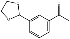 1-[3-(1,3-二氧戊环-2-基)苯基]乙酮 结构式