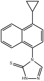 4-(4-Cyclopropylnaphthalen-1-yl)-1H-1,2,4-triazole-5(4H)-thione