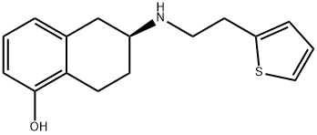 (6S)-5,6,7,8-四氢-6-[[2-(2-噻吩基)乙基]氨基]-1-萘酚 结构式