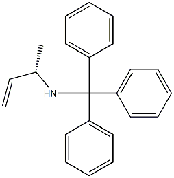 (S)-N-三苯甲基丁-3-烯-2-胺 结构式