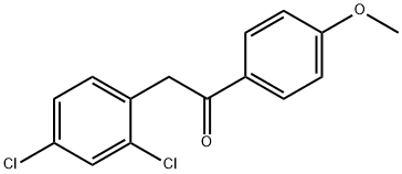 2-(2,4-二氯苯基)-1-(4-甲氧基苯基)乙烷-1-酮 结构式