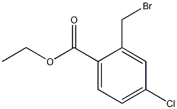 2-(溴甲基)-4-氯苯甲酸乙酯 结构式