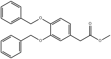 [3,4-Bis(benzyloxy)phenyl]acetic Acid Methyl Ester 结构式