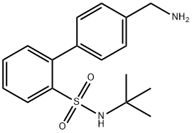 4'-(氨基甲基)-N-(叔丁基)-[1,1'-联苯]-2-磺酰胺 结构式