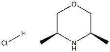 顺-3,5 - 二甲基吗啉盐酸盐 结构式