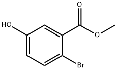 2-溴-5-羟基苯甲酸甲酯 结构式