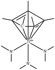 五甲基环戊二烯基三（二甲基氨基）钛（IV） 结构式