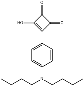 3-(4-(二丁基氨基)苯基)-4-羟基环丁-3-烯-1,2-二酮 结构式