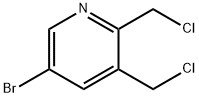 5-溴-2,3-双(氯甲基)吡啶 结构式