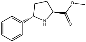 (5S)-5-苯基-L-脯氨酸甲酯 结构式