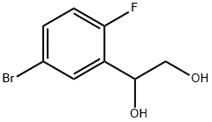 1-(5-bromo-2-fluorophenyl)ethane-1,2-diol 结构式