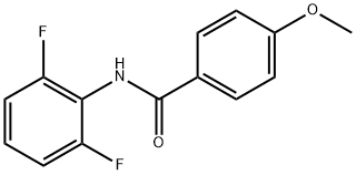 N-(2,6-二氟苯基)-4-甲氧基苯甲酰胺 结构式