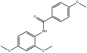 4-甲氧基-N-(2,4-二甲氧基苯基)苯甲酰胺 结构式