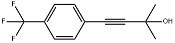 2-METHYL-4-[4-(TRIFLUOROMETHYL)PHENYL]BUT-3-YN-2-OL 结构式