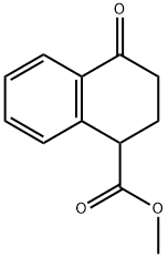 4-氧代-1,2,3,4-四氢化萘-1-羧酸甲酯 结构式