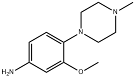 3-甲氧基-4-(4-甲基-哌嗪-1-基)苯胺三盐酸盐 结构式