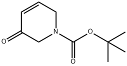 3-氧代-3,6-二氢-2H-吡啶-1-羧酸叔丁酯 结构式