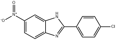 2-(4-氯苯基)-6-硝基-1H-苯并[D]咪唑 结构式