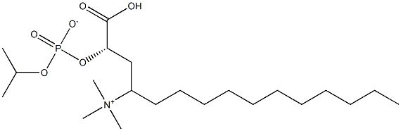 (S)-1-carboxy-3-(triMethylaMMonio)propan-2-yl tetradecyl phosphate 结构式