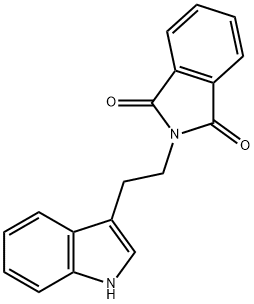 2- [2-(1H-吲哚-3-基)乙基]异吲哚-1,3-二酮 结构式