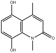 5,8-二羟基-1,4-二甲基喹啉-2(1H)-酮 结构式