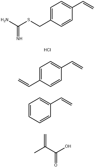 4-[(脒硫基)甲基]苯乙烯盐酸盐 结构式