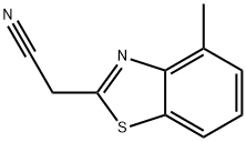 2-(4-甲基苯并[D]噻唑-2-基)乙腈 结构式