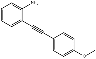 (2 -(4-甲氧基苯基)乙炔基)烷基苯 结构式