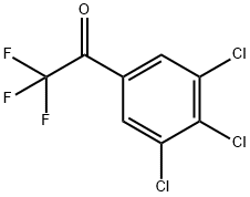 2,2,2-三氟-1-(3,4,5-三氯苯)乙酮 结构式