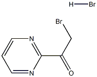 2-溴-1-(嘧啶-2-基)乙-1-酮氢溴酸盐 结构式