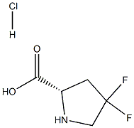 (S)-4,4-二氟吡咯烷-2-甲酸盐酸盐 结构式