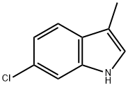 6-氯-3-甲基-1H-吲哚 结构式