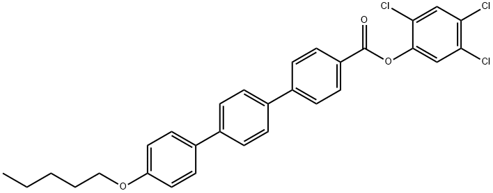4-戊氧基-[1,1:4,1-三联苯]-4-羧酸-2,4,5-三氯苯酯 结构式