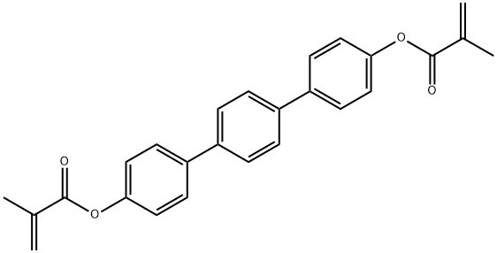[1,1':4',1''-三联苯]-4,4''-二基二异丁烯酸酯 结构式