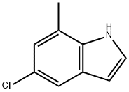 5-氯-7-甲基吲哚 结构式