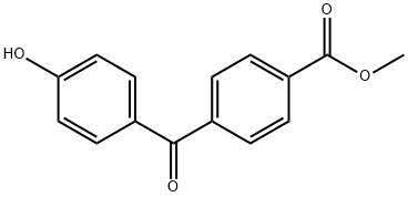 4 -(4-羟基苯甲酰)苯甲酸甲酯 结构式