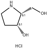 (2R,3R)-2-(羟甲基)吡咯烷-3-醇盐酸盐 结构式