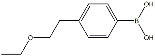 4-(2-乙氧基乙基)苯基硼酸 结构式