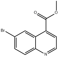 6-溴喹啉-4-羧酸甲酯 结构式