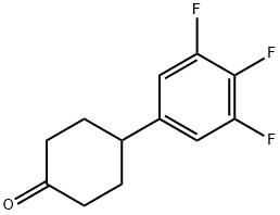 4-(3,4,5-三氟苯基)环己酮 结构式