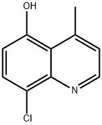 4-甲基-5-羟基-8-氯喹啉 结构式