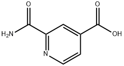 2-氨基甲酰吡啶-4-羧酸 结构式